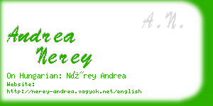 andrea nerey business card